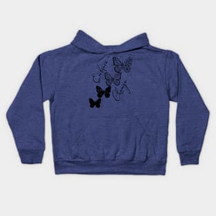 embrace change butterfly 2 Kids Hoodie